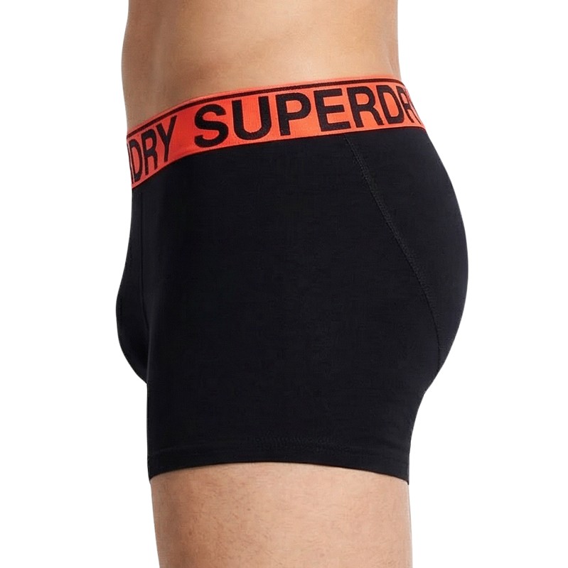 Superdry_3-erSet_Trunks_Schwarz,Orange&Grau