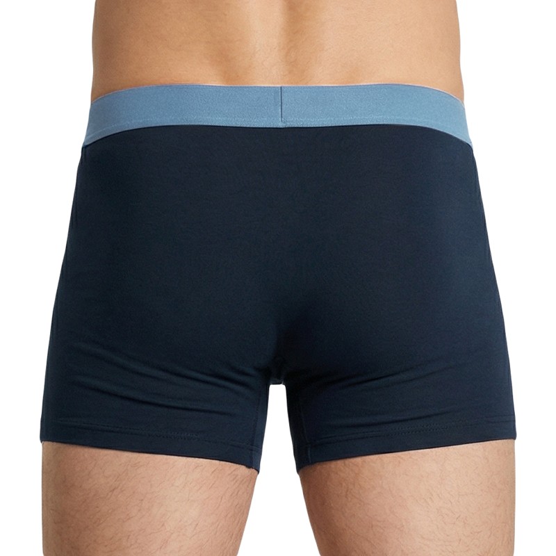 Schiesser_3-er Set_Shorts_Schwarz_mit_mehrfarbigen_Webbund