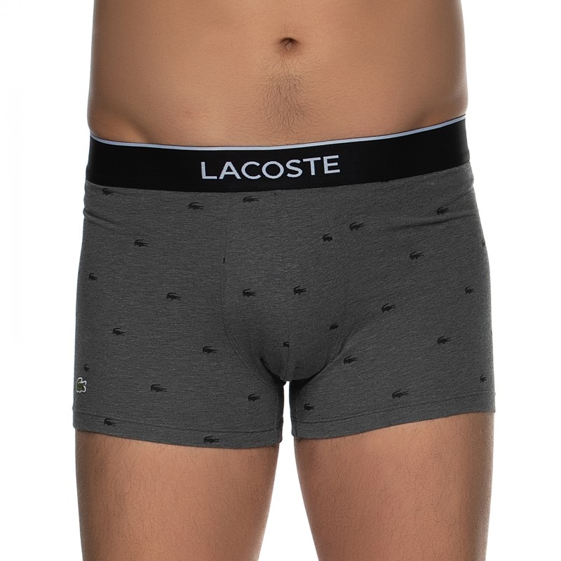 Boxerman_Herrenunterwäsche_Boxershorts_Lacoste_3-er Set_Trunks_Grau & Schwarz