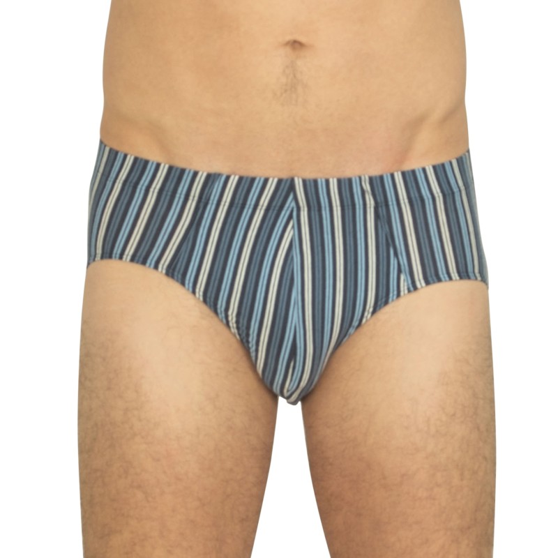 Boxerman_Schiesser_3-erSet_Slips_Blau& Blau_gestreift