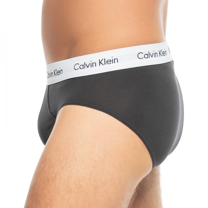 CalvinKlein_3-erSet_Slips_Schwarz,Beige&Lila