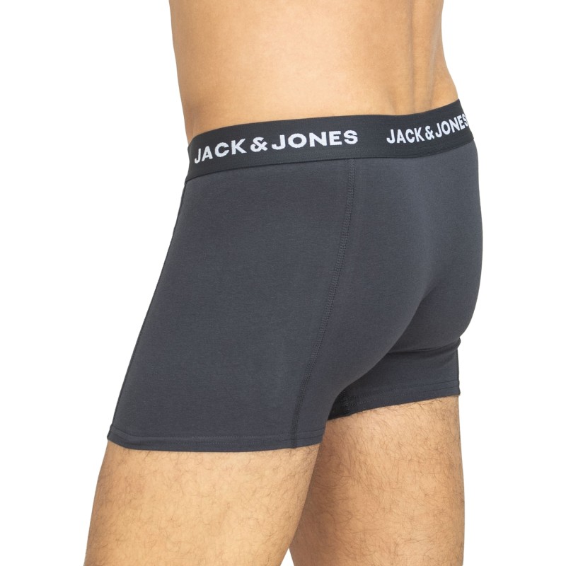 Jack & Jones 3-er Set Trunks Schwarz, Blau & Petrol mit Motiv