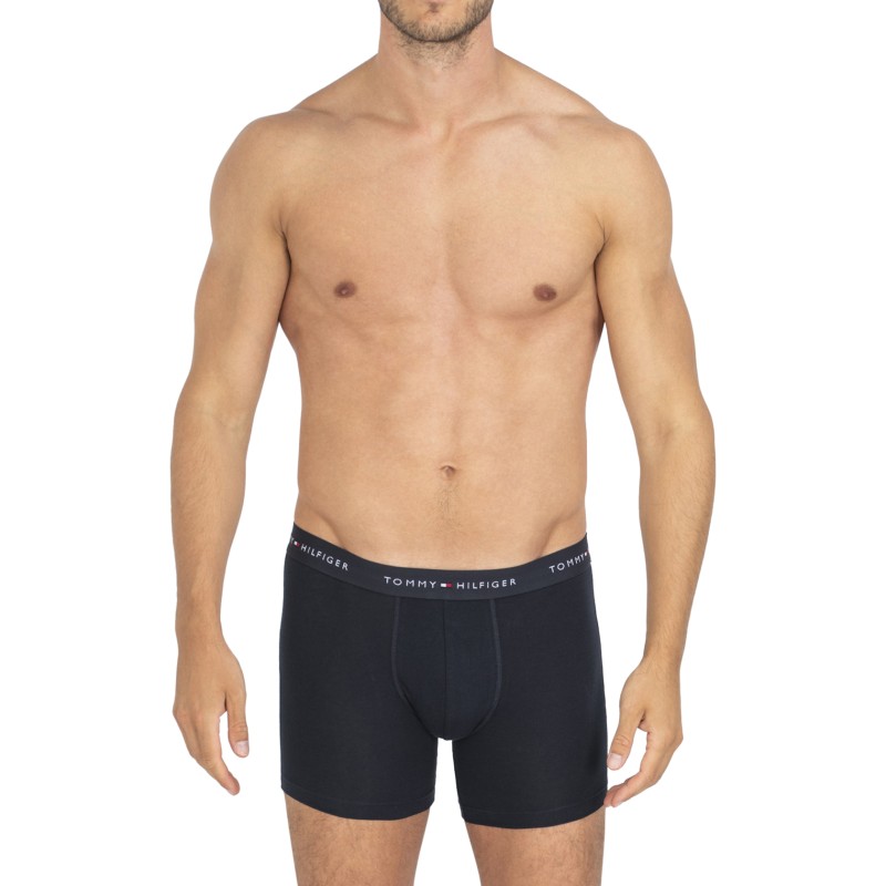 TommyHilfiger_3-erSet_Trunks_Blau_mitverschiedenfarbigemWebbund