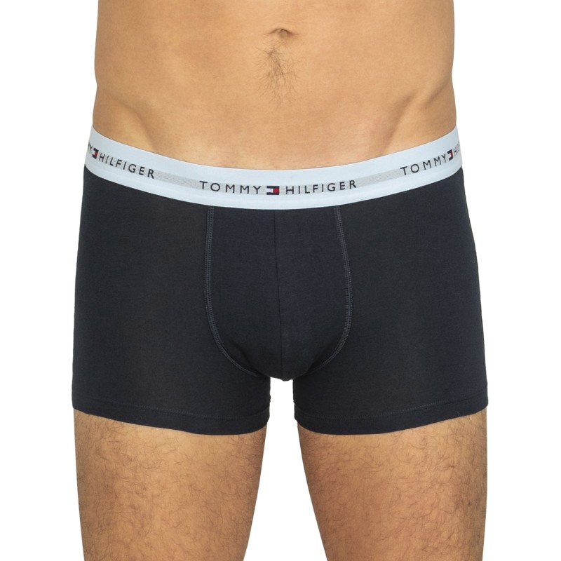 TommyHilfiger_3-erSet_Trunks_Blau_mitverschiedenfarbigemWebbund