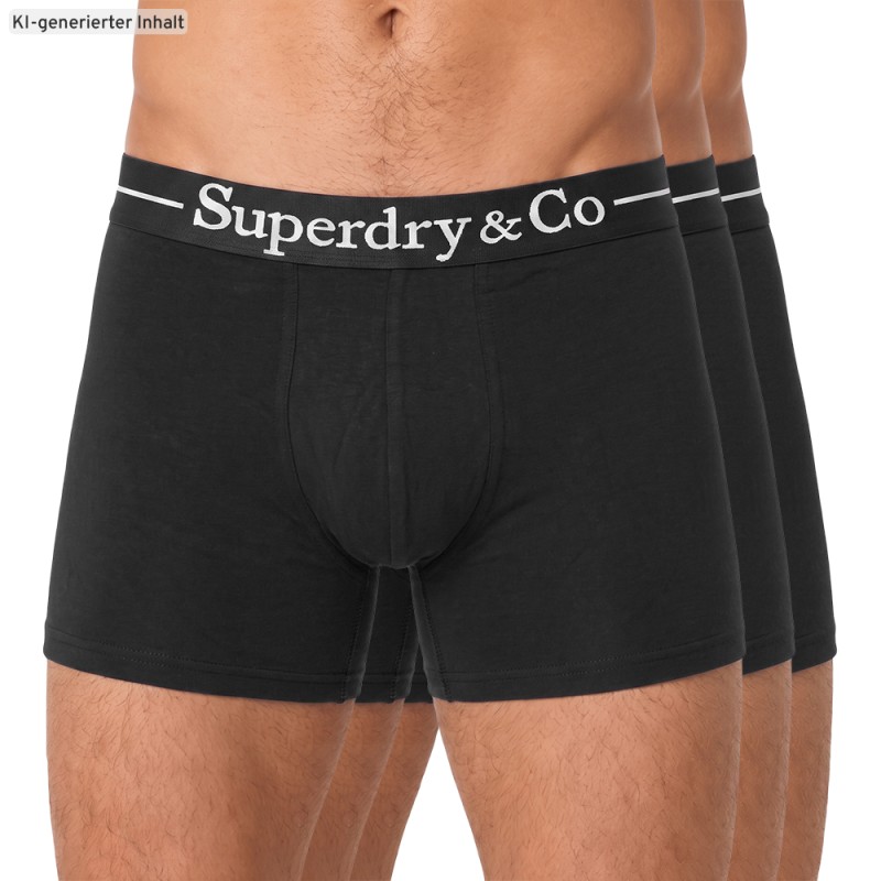 Superdry_3-erSet_Trunks_Schwarz