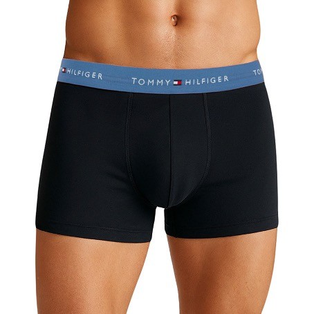 Tommy Hilfiger 3-er Set Trunks Schwarz mit verschiedenfarbigem Webbund