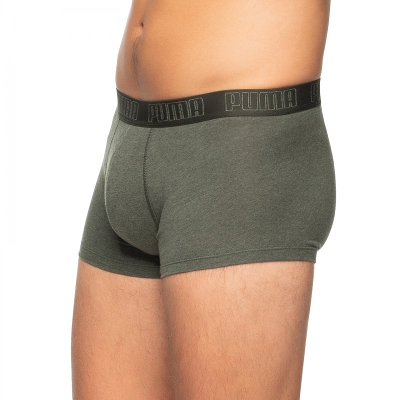 Boxerman_Herrenunterwäsche_Boxershorts_Puma_2-er Set_Basic Trunks_Olivgrün