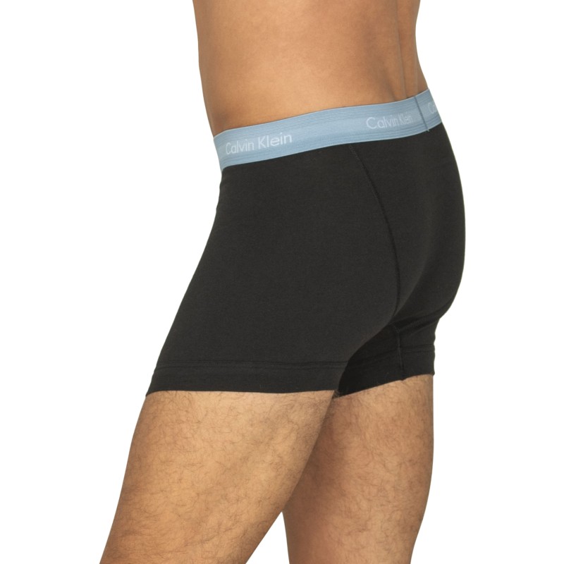Calvin_Klein_3-er_Set_Trunks_Schwarz_mit_verschiedenfarbigen_Webbund