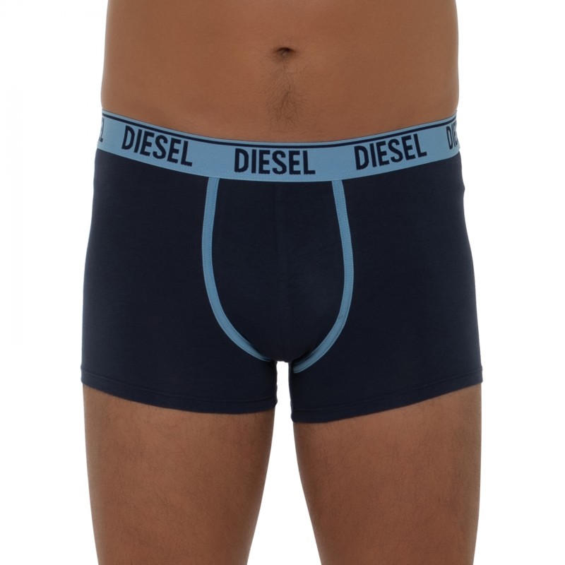 Boxerman_Herrenunterwäsche_Boxershorts_Diesel_2-er Set_Trunks_Dunkelblau Hellblau