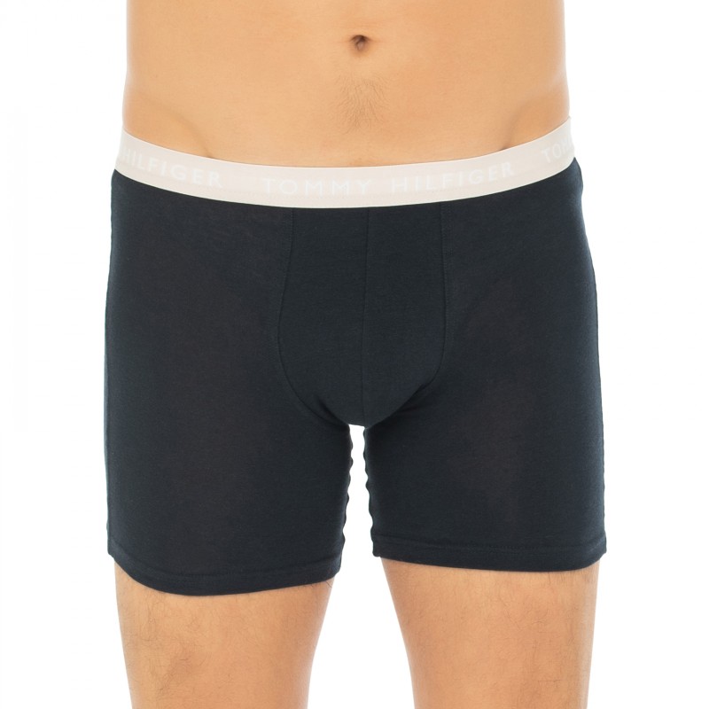 TommyHilfiger_3-erSet_Trunks_Schwarz_mitverschiedenfarbigemWebbund