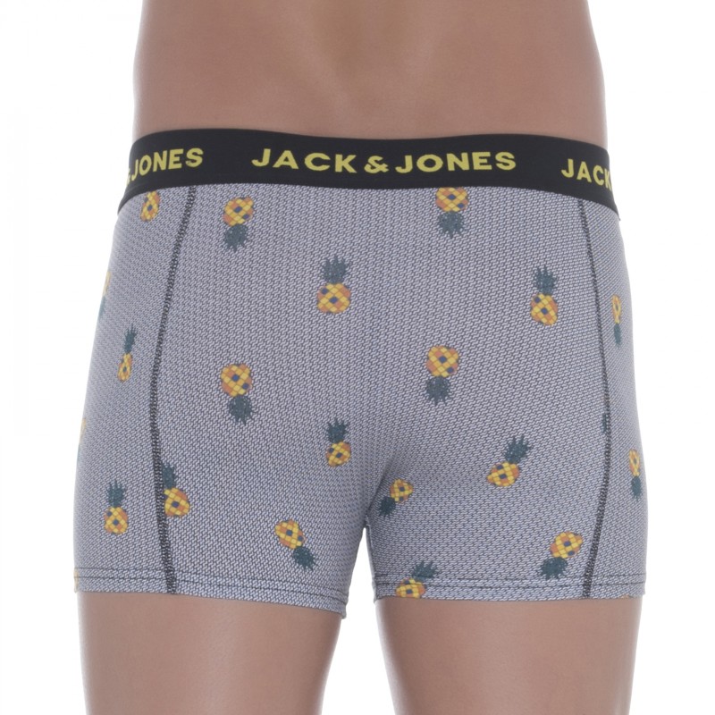 Jack&Jones_3-erSet_Trunks_Schwarz&Weiß_mitfruchtigemPrint