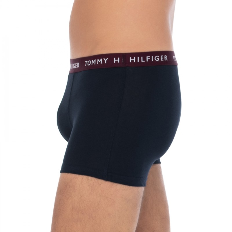 TommyHilfiger_3-erSet_Trunks_Blau_mitverschiedenfarbigemWebbund