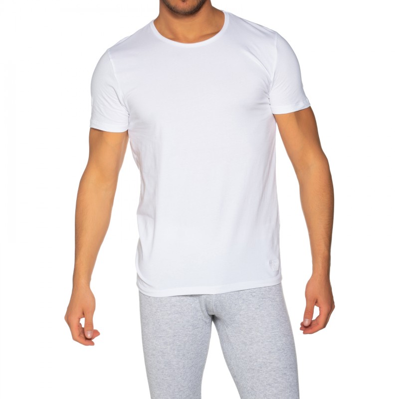 Boxerman_Herrenunterwäsche_Superdry_2-er Set_T-Shirts_Weiß_Crew-Neck