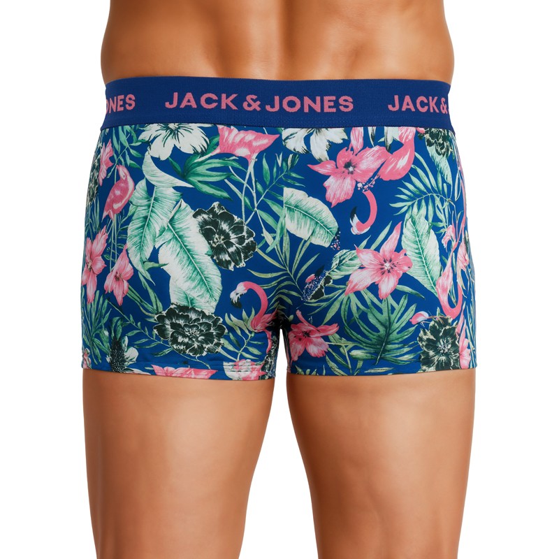 Jack & Jones 3-er Set Trunks Blau & Grün mit Motiv