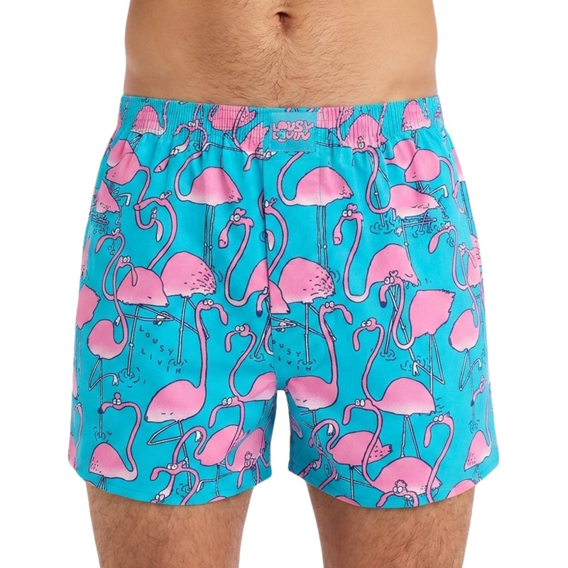 Lousy Livin Boxershorts 2-er Set Blau & Türkis mit Motiv