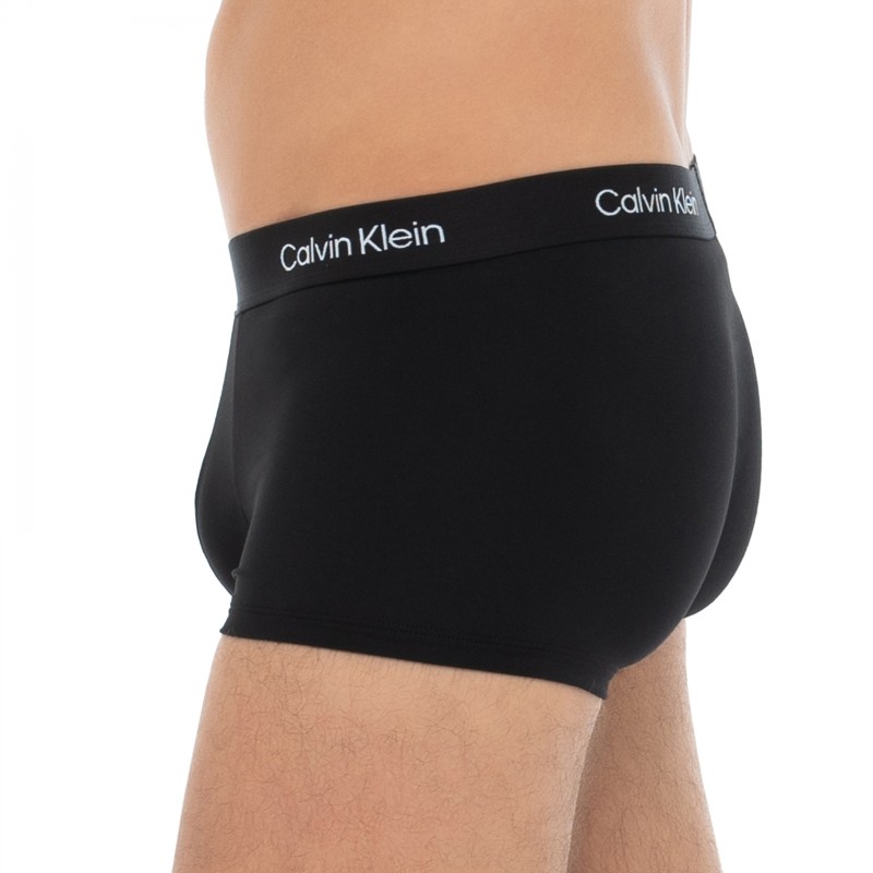 CalvinKlein_3-erSet_Trunks_Schwarz&Rot_gemustert