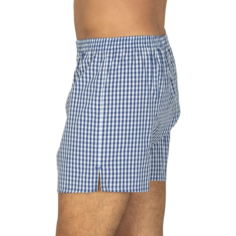 D.E.A.L International Boxershorts Blau kariert