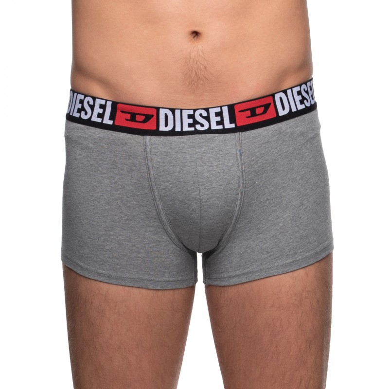 Boxerman_Herrenunterwäsche_Boxershorts_Diesel_3-er Set_Trunks_Schwarz Grau & Rot