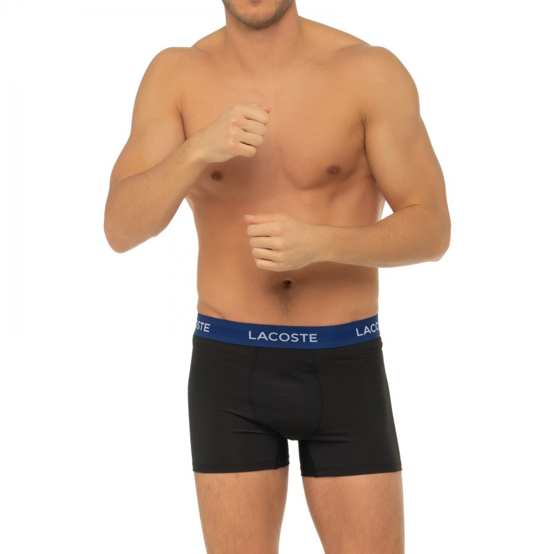 Boxerman_Herrenunterwäsche_Boxershorts_Lacoste_3-er Set_Trunks_Schwarz