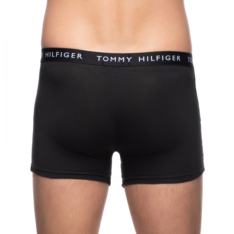 Boxerman_Boxershorts_Herrenunterwäsche_Tommy Hilfiger_3-er Set_Trunks_Grau Schwarz Weiß