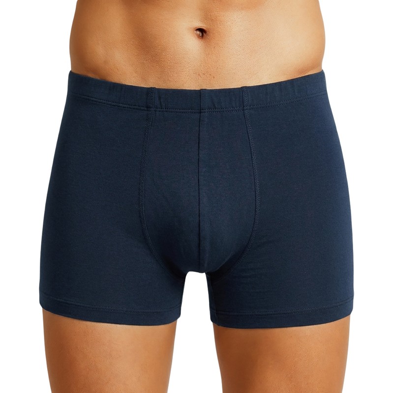 Schiesser_2-er Set_Shorts_Blau_Gelb_gestreift_Dunkelblau