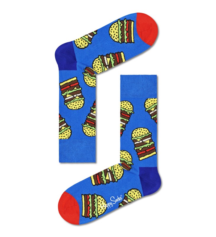 Boxerman_Herrensocken_Happy Socks_Socken_"Burger"