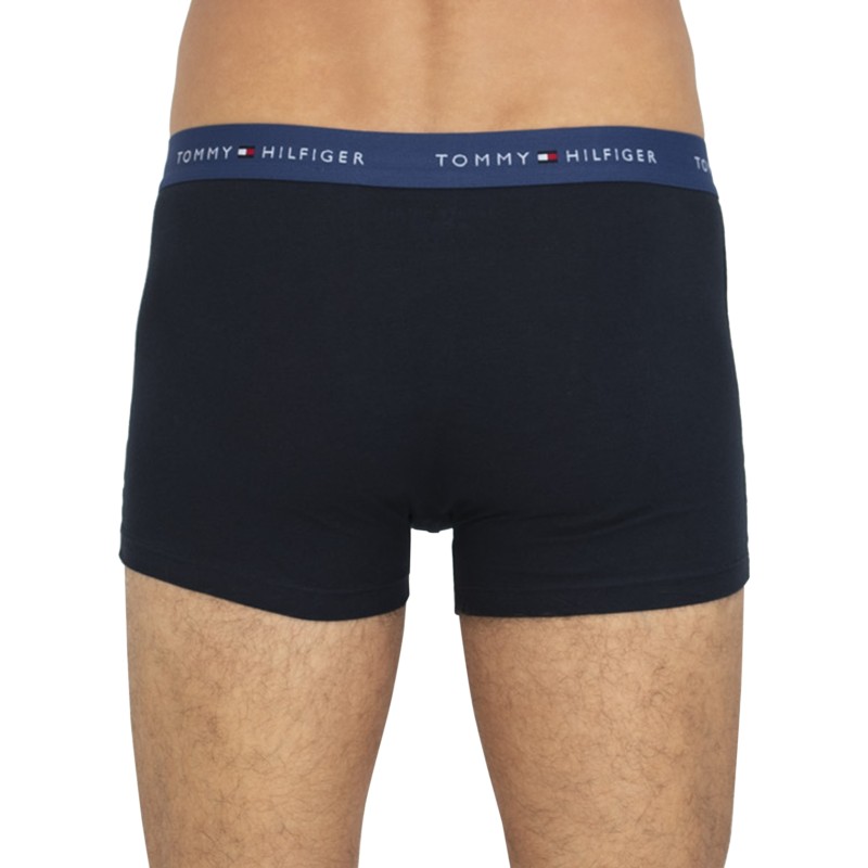 Tommy Hilfiger_3er_Set_Trunks_Blau_verschiedenfarbigen Webbund
