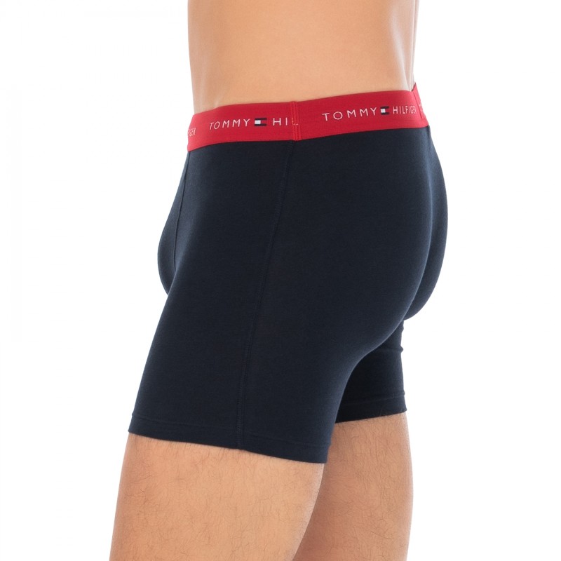 TommyHilfiger_3-erSet_BoxerBriefs_Dunkelblau_mitverschiedenfarbigemWebbund