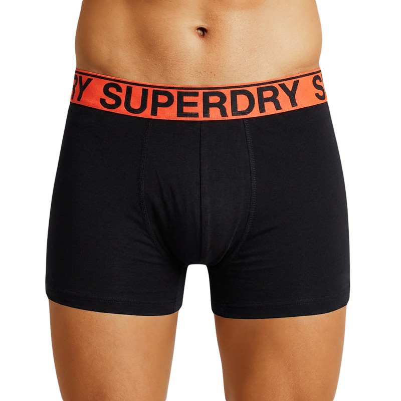 Superdry_3-erSet_Trunks_Schwarz,Orange&Grau