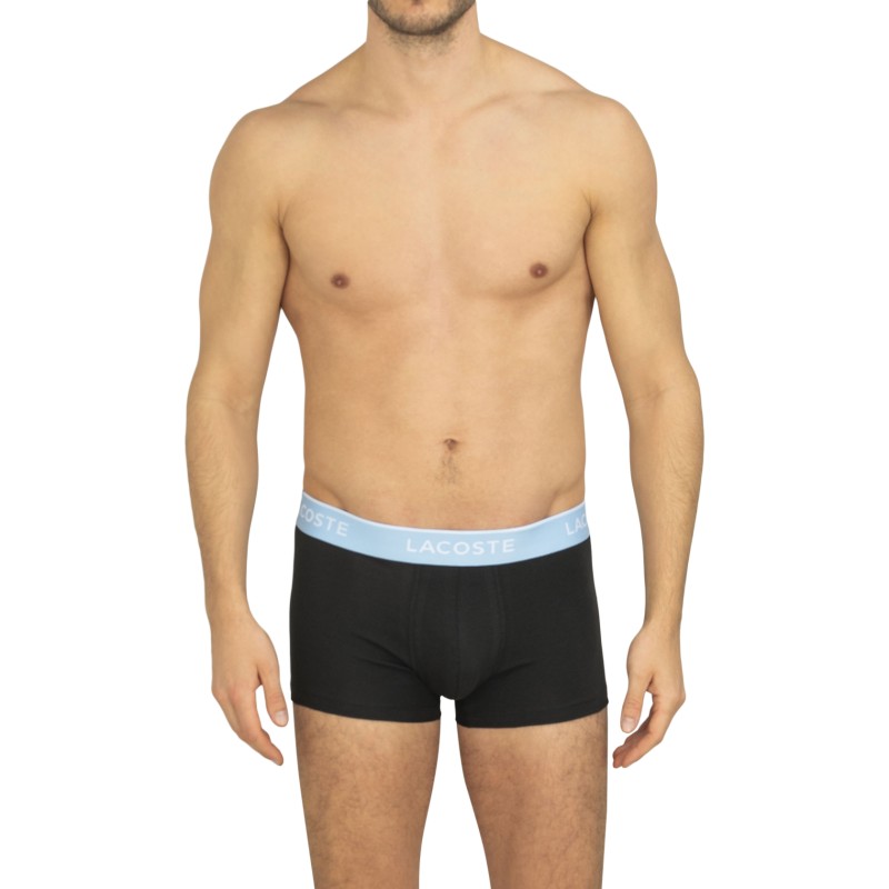 Lacoste_3-erSet_Trunks_Schwarz_mitverschiedenfarbigemWebbund