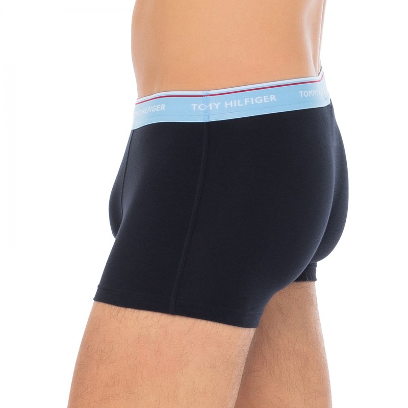 TommyHilfiger_3-erSet_Trunks_Dunkelblau_mitverschiedenfarbigemWebbund