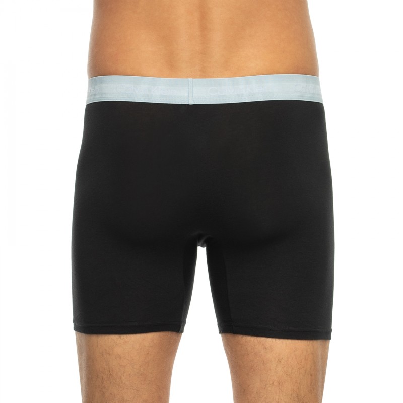 CalvinKlein_3-erSet_BoxerBriefs_Schwarz_mitverschiedenfarbigemWebbund