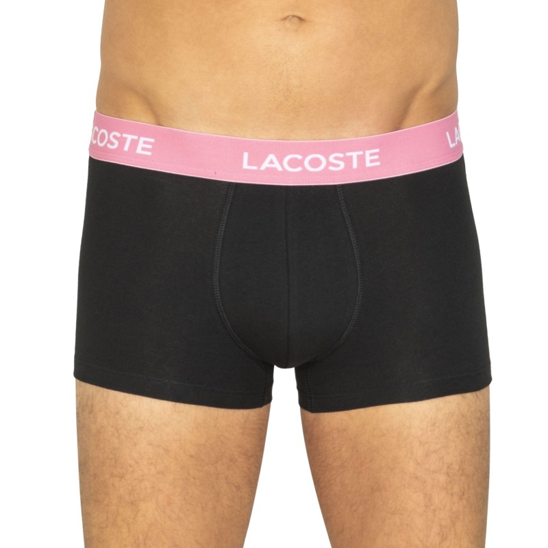 Lacoste 5-er Set Trunks Schwarz mit verschiedenfarbigem Webbund