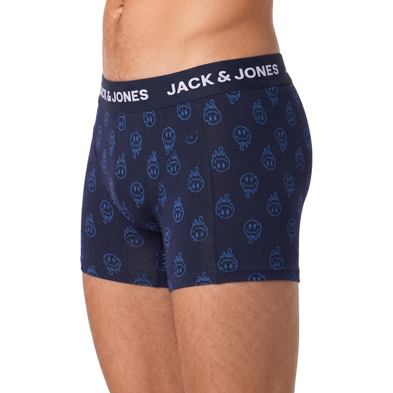 Jack & Jones 5-er Set Trunks Dunkelblau Schwarz verschiedene Muster