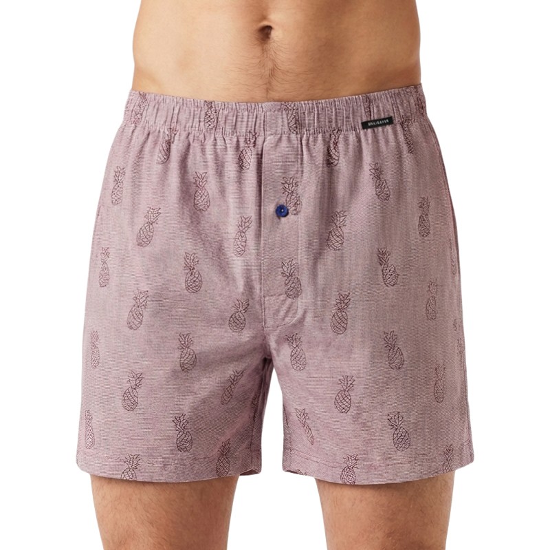 Schiesser_Boxershorts_Rosa_mit_Ananasmotiv_Dunkelblau