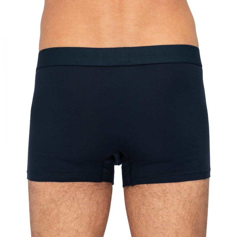 Schiesser_3-erSet_Trunks_Dunkelblau&Blau_gemustert