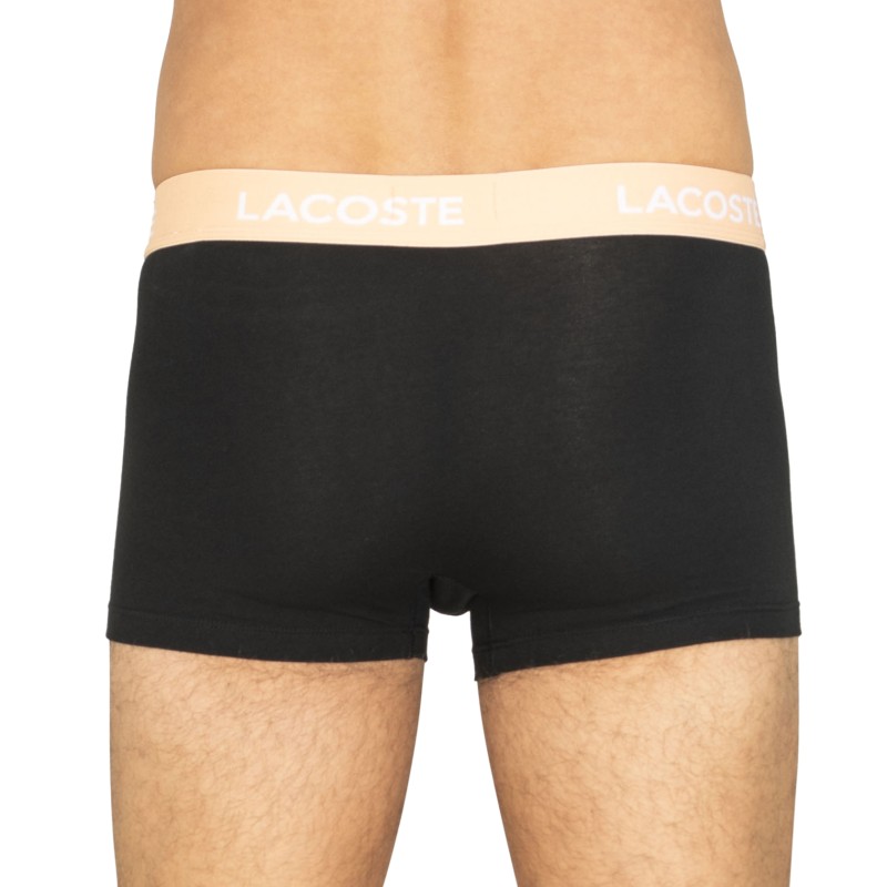 Lacoste 5-er Set Trunks Schwarz mit verschiedenfarbigem Webbund