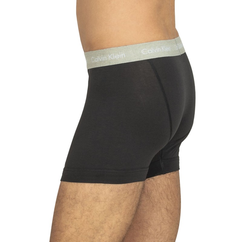 CalvinKlein_3-erSet_Trunks_Schwarz_verschiedenfarbigerWebbund