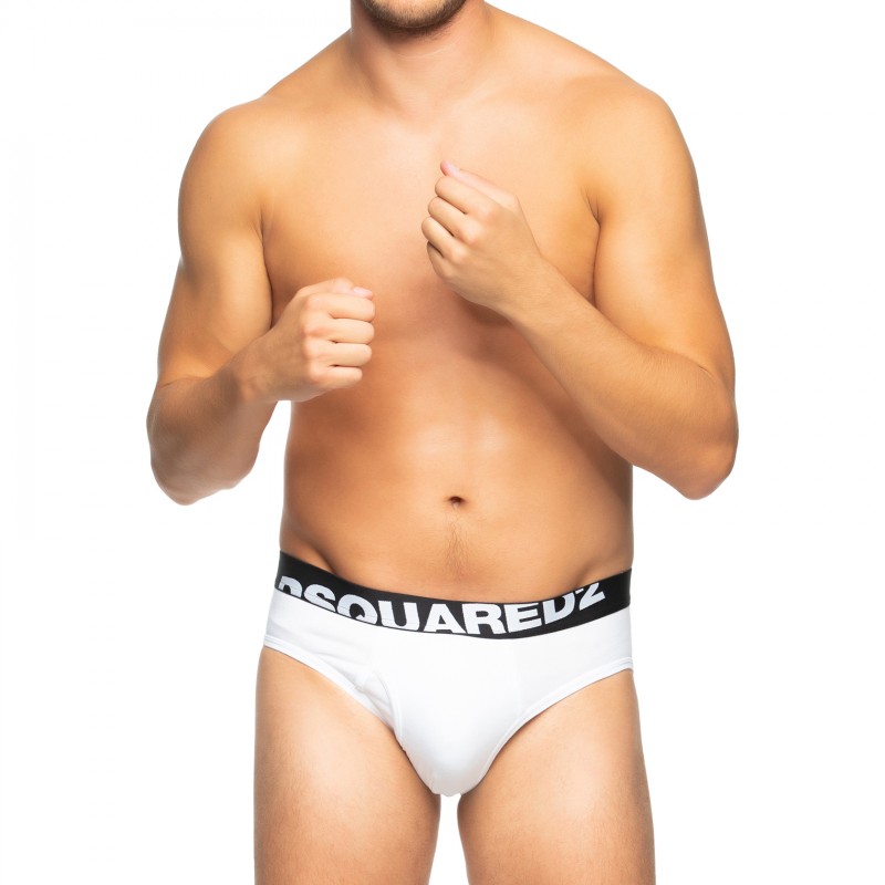 Boxerman_Herrenunterwäsche_DSQUARED2_Slips_Weiß