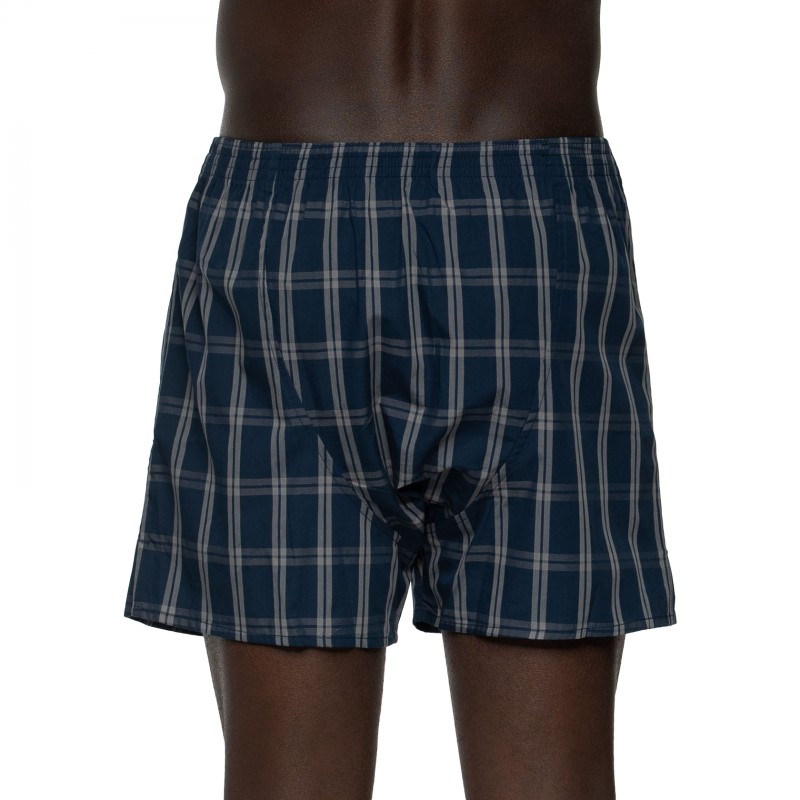 Boxerman_Herrenunterwäsche_D.E.A.L International_Boxershorts_Dunkelblau kariert