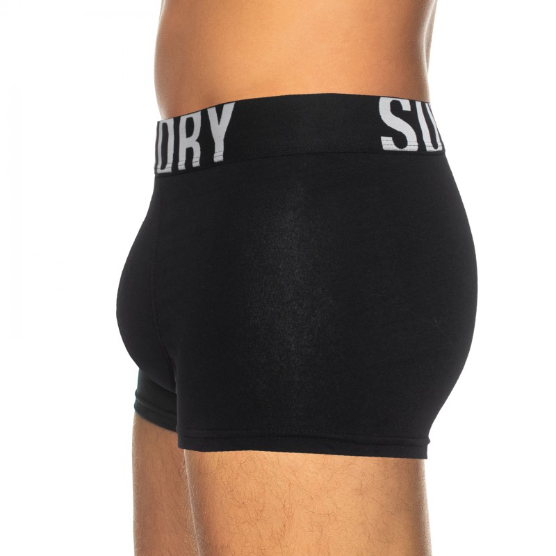 Boxerman_Boxershorts_Herrenunterwäsche_Superdry_2-er Set_Trunks_ Schwarz Weiß
