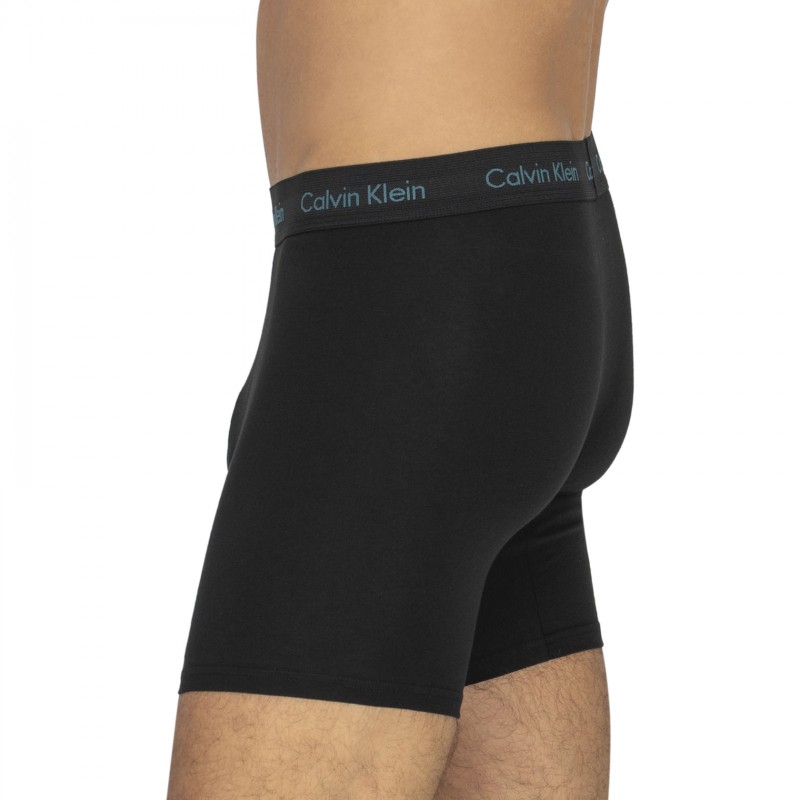 CalvinKlein_3-erSet_BoxerBriefs_Schwarz_mitverschiedenfarbigemWebbund
