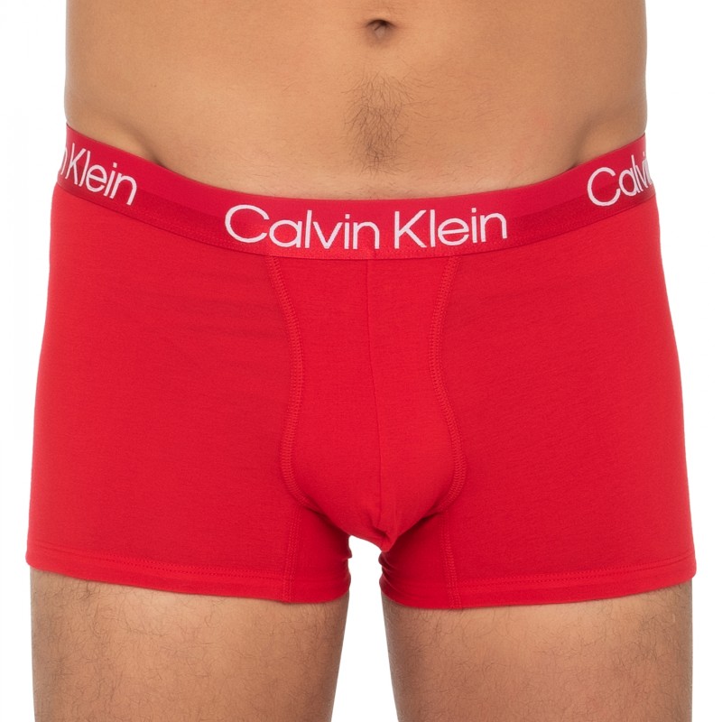CalvinKlein_3-erSet_Trunks_Grau,Rot&Schwarz
