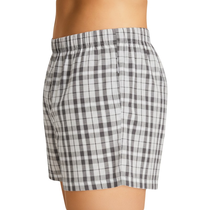 Jack&Jones_3-er_Set_Boxershorts_Schwarz_Weiß&Grau_Kariert