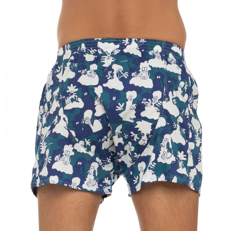 Boxerman_Herrenunterwäsche_Lousy Livin_Boxershorts_Blau_gemustert