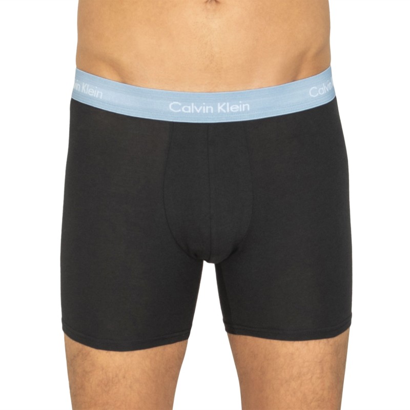 CalvinKlein_3-erSet_BoxerBriefs_Schwarz_mitverschiedenfarbigemWebbund