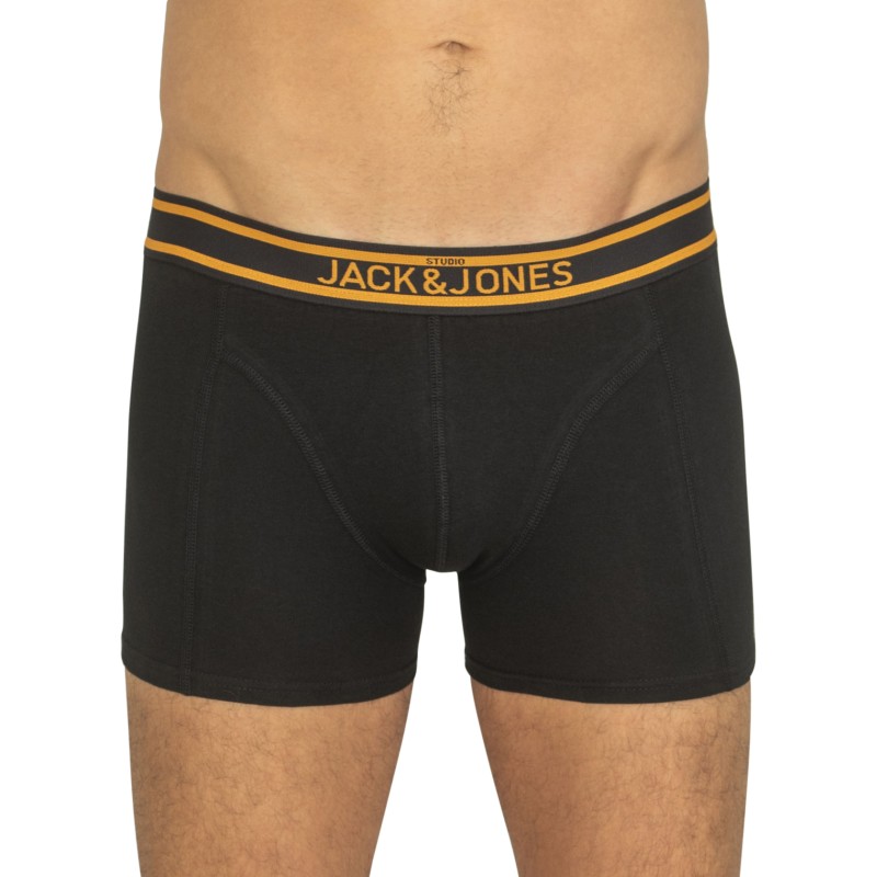 Jack&Jones_5-er_Set_Trunks_Schwarz_Grau_&_Blau_verschiedenfarbigen_Webbund