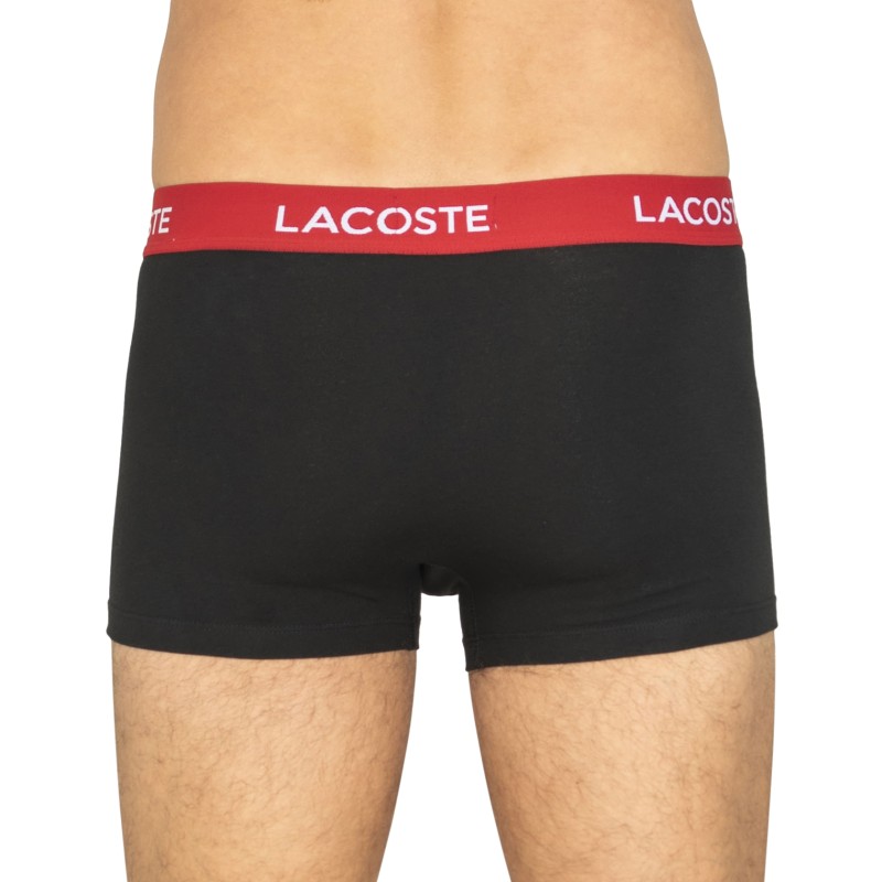 Lacoste 5-er Set Trunks Schwarz mit verschiedenfarbigem Webbund