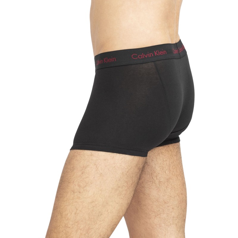 CalvinKlein_3erSet_LowRiseTrunks_Schwarz_mitverschiedenfarbigemWebbund