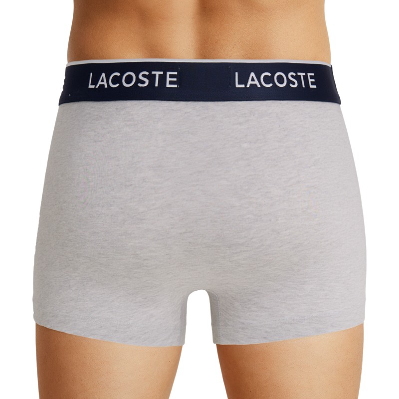 Boxerman_Herrenunterwäsche_Boxershorts_ Lacoste_3-er Set_Trunks_Grau